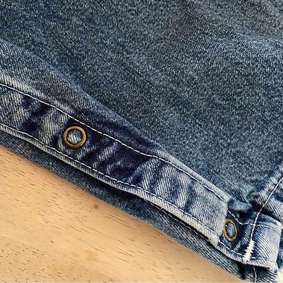 Vintage Oshkosh B’Gosh 100% Cotton Jean Overalls Size 12 Months - Picture 8 of 9